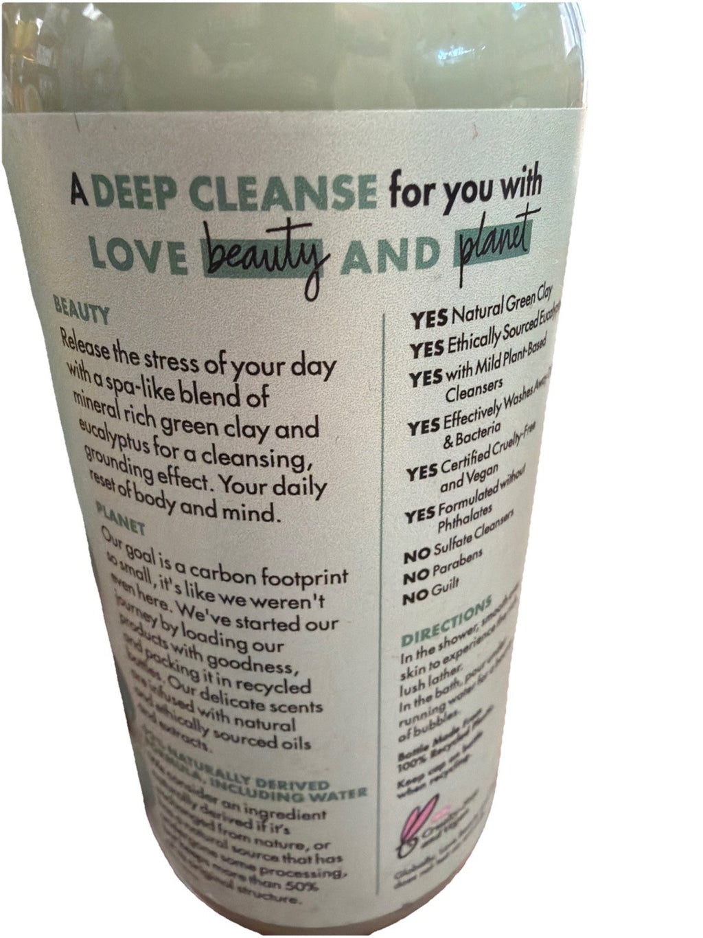 Green Clay & Eucalyptus Shower Gel - Essential Oils, 11.8 fl oz, 3 Pack