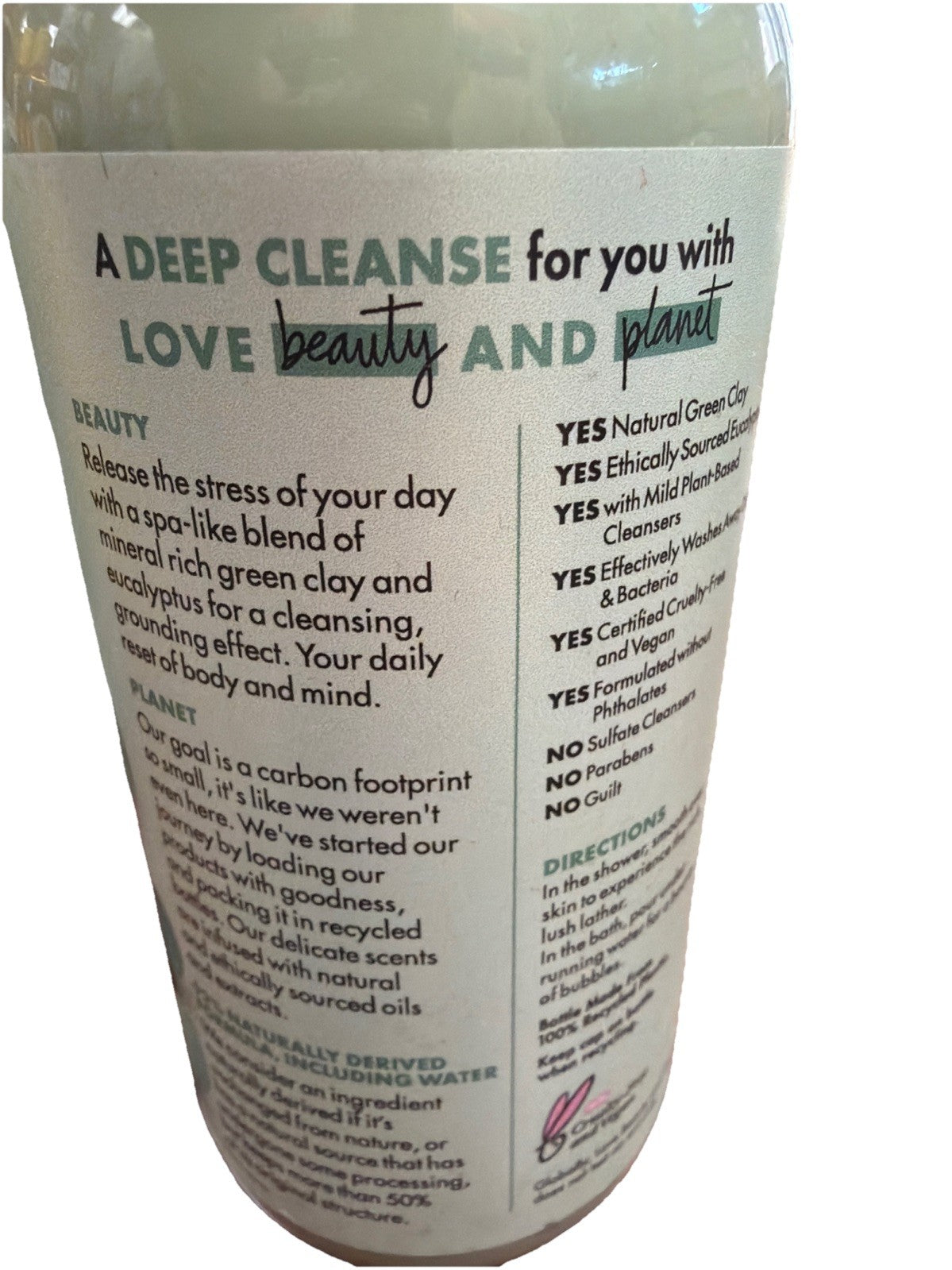 Green Clay & Eucalyptus Shower Gel - Essential Oils, 11.8 fl oz, 3 Pack