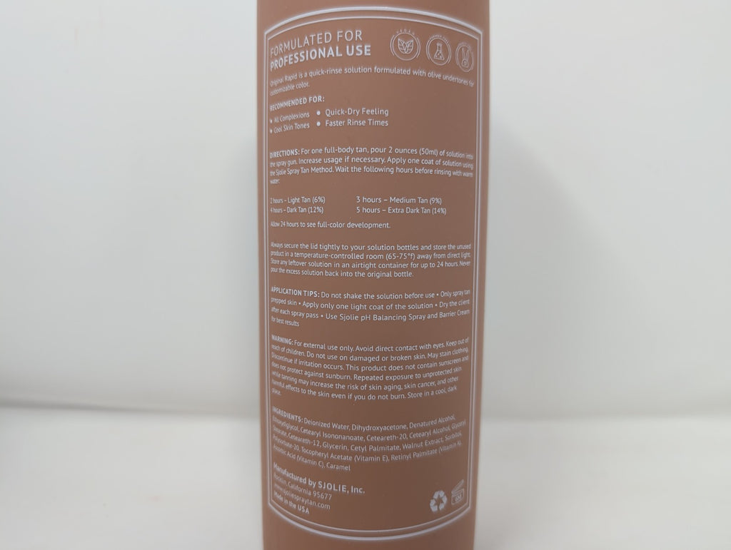 Rapid Spray Tanning Solution - Long-Lasting One Hour Express Tan