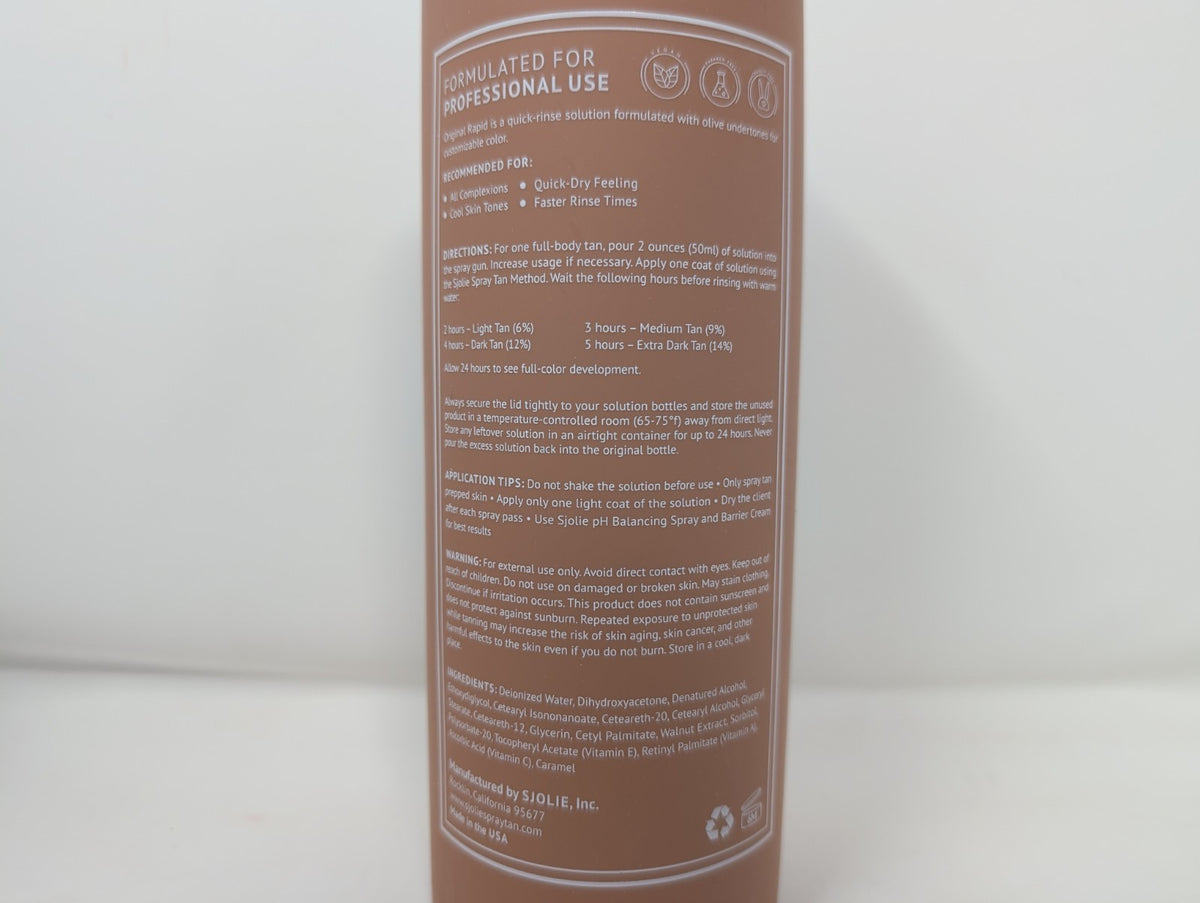 Rapid Spray Tanning Solution - Long-Lasting One Hour Express Tan