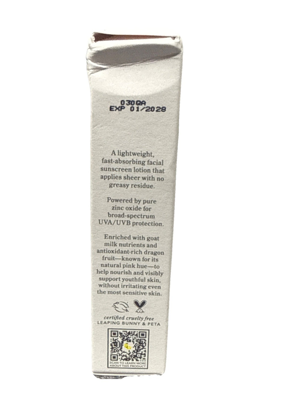 Mineral Sunscreen SPF 40 PA+++ for Face - Milky Sun Protection 1.69oz
