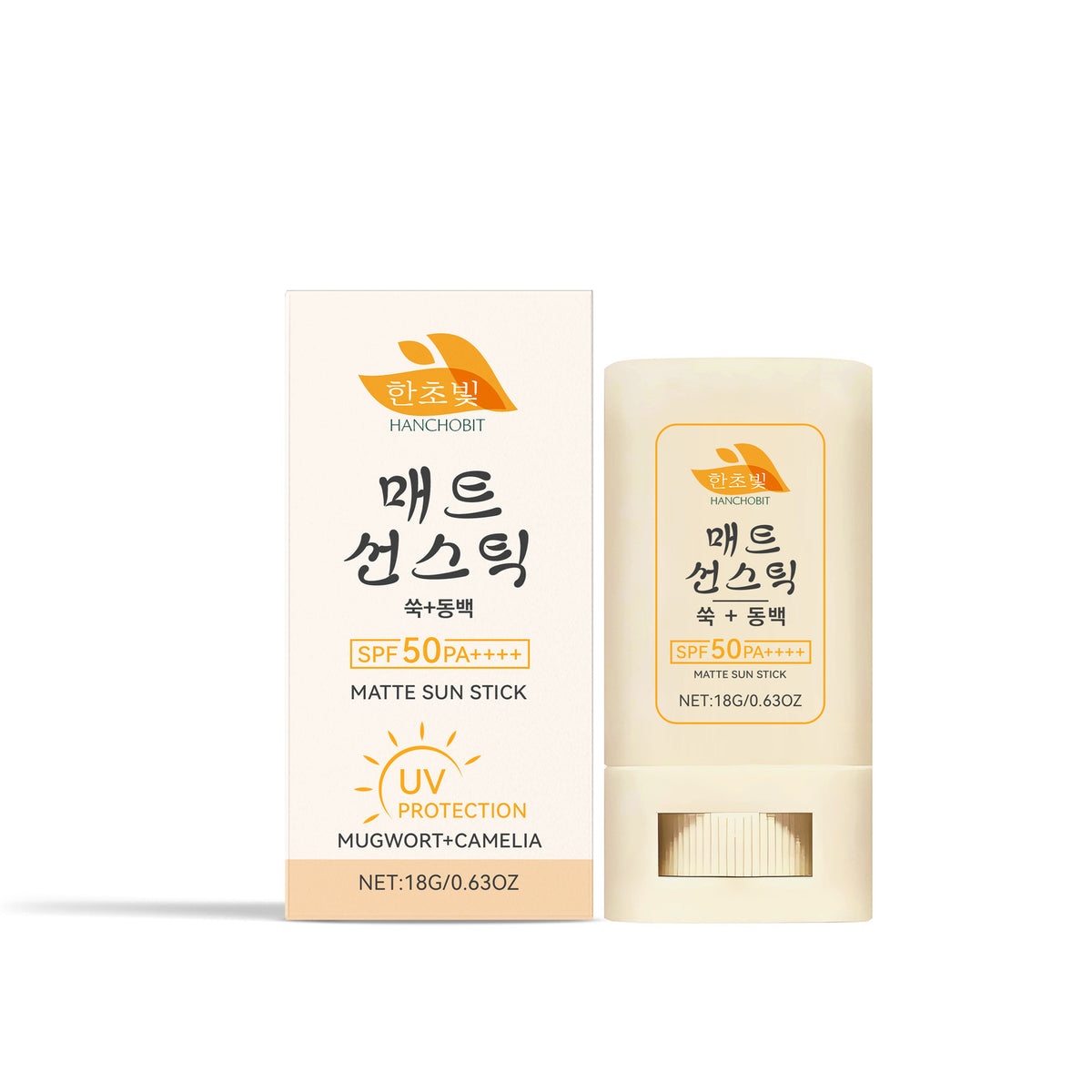 Matte Sunscreen Stick SPF 50 Face & Body Non-Greasy Sun Protection