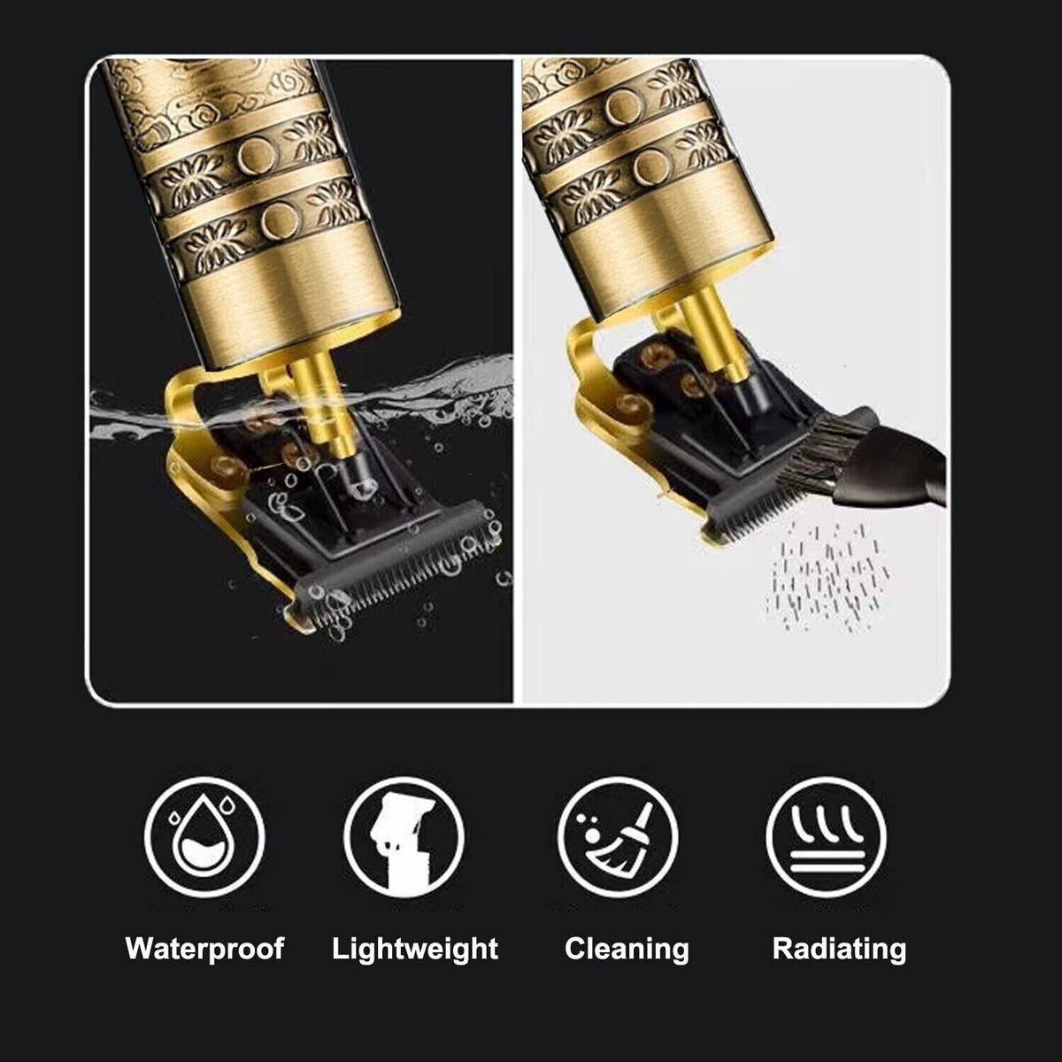 Men's Electric Shaving Machine Waterproof USB Rechargeable Trimmer