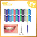 Multi-Color Orthodontic Ligatures Set for Braces 2080 Pieces DIY Rubber Bands
