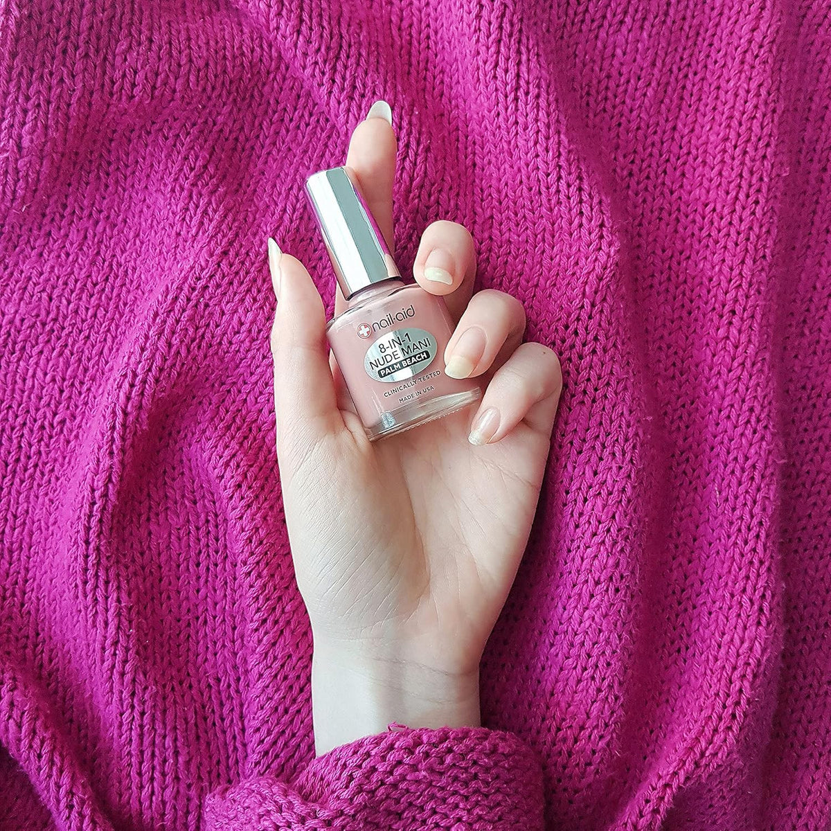 8-in-1 Nail Strengthener & Sheer Nude Top Coat for Healthy Nails