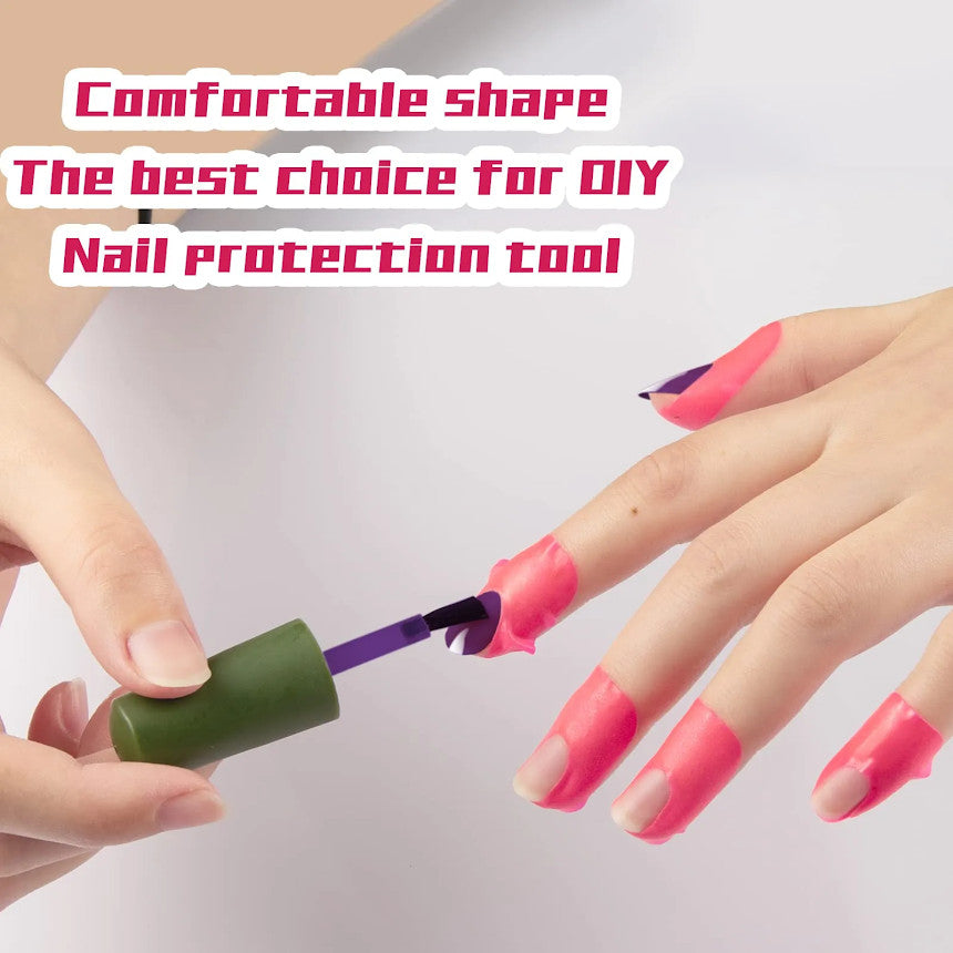 Pink Nail Protector Peel Off Tape - Easy-to-Use Nail Shield Sheets