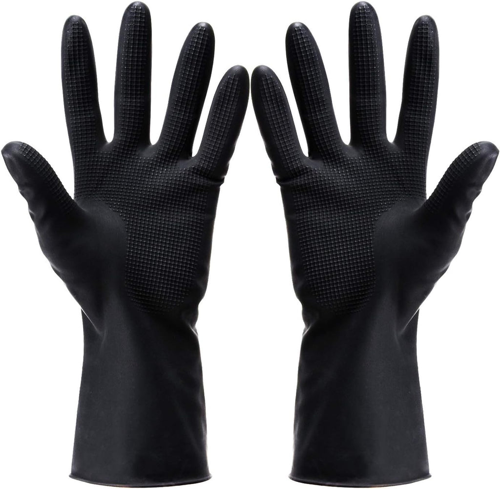 Professional Hair Dye Coloring Gloves - Reusable, Chemical-Resistant