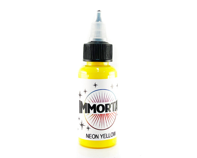 Neon Yellow UV Black Light Tattoo Ink Pigment 1/2oz or 1oz – Glow Under Black Light