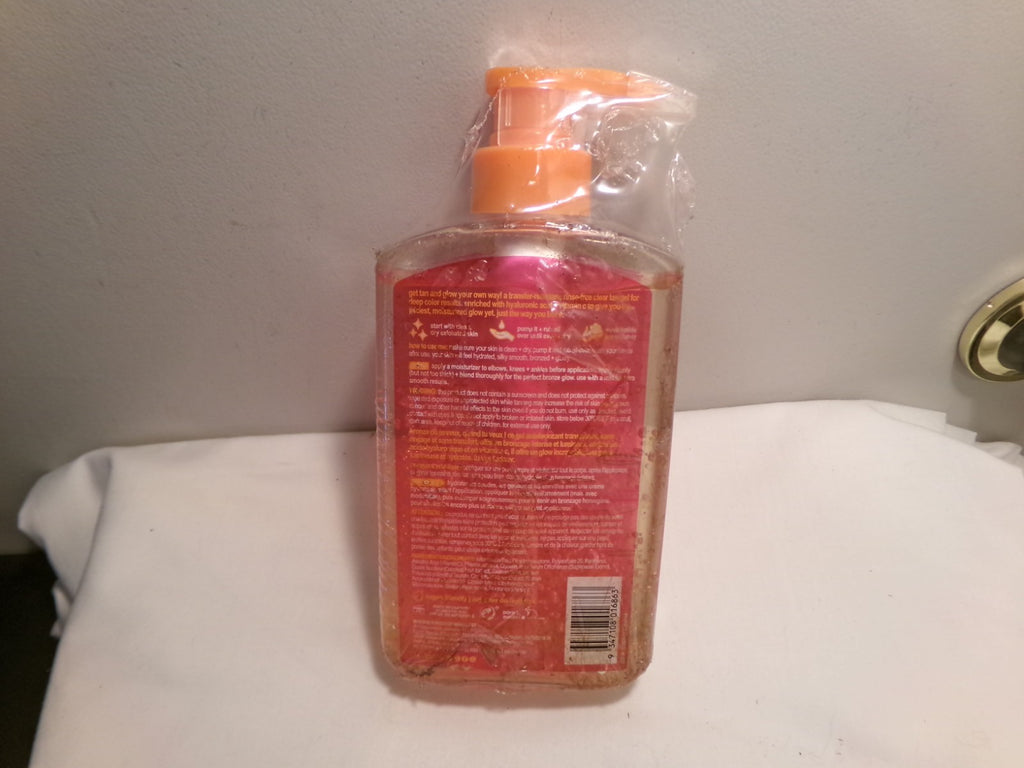 Self Tanner Gel - Darkest Clear Sunless Tanning Gel with Hyaluronic Acid & Vitamin C 16 oz