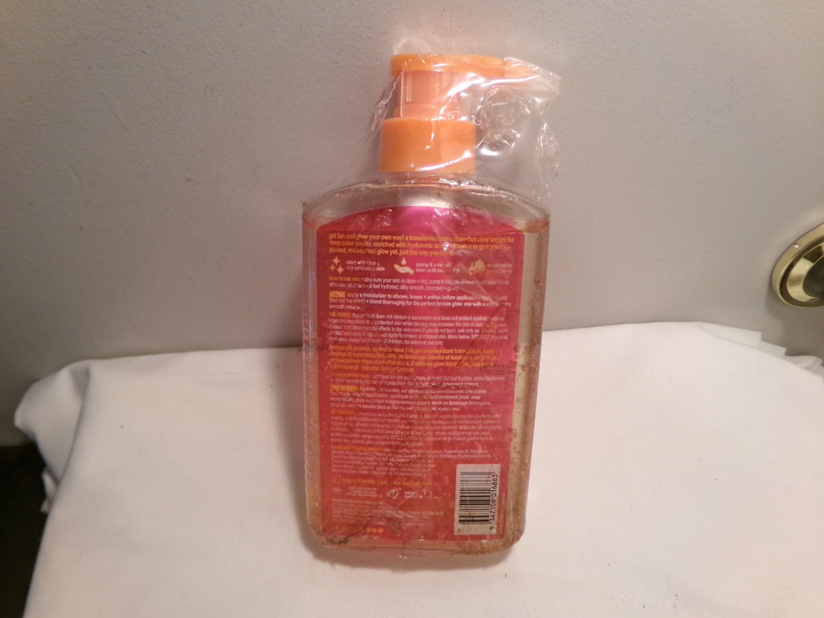 Self Tanner Gel - Darkest Clear Sunless Tanning Gel with Hyaluronic Acid & Vitamin C 16 oz