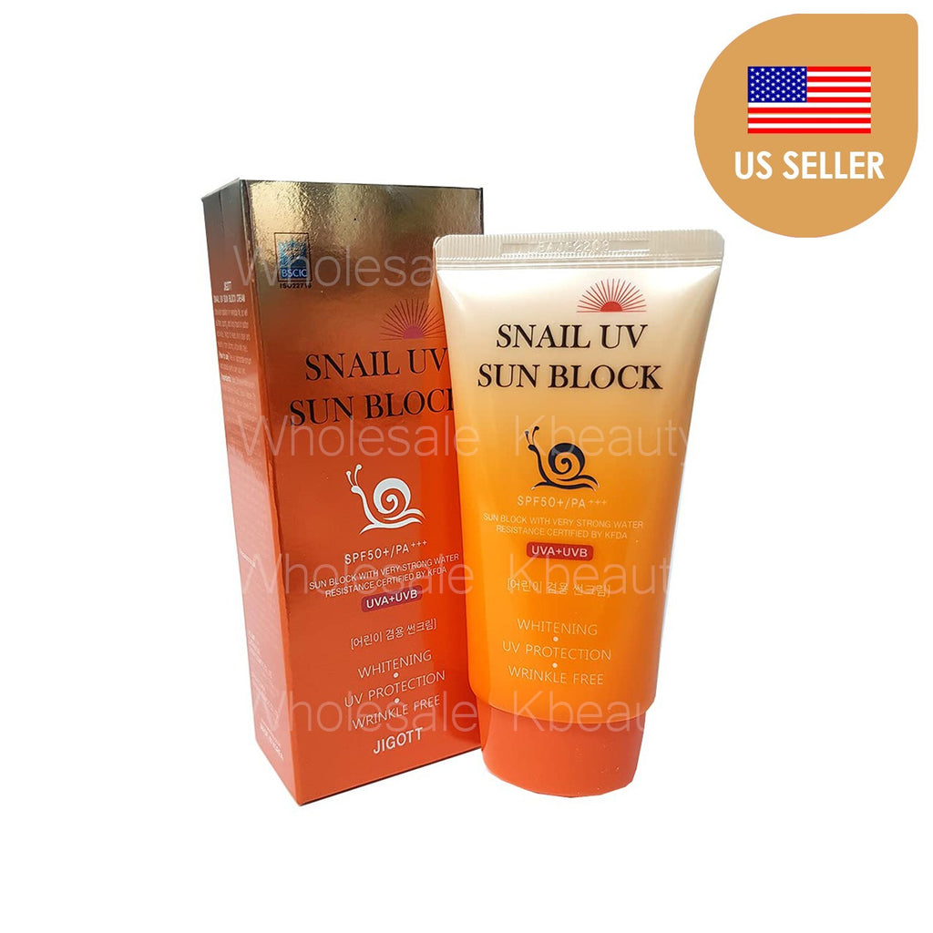 Snail UV Sun Block SPF50+ PA+++ Sunscreen Cream - 70ml, Korean Sun Protection