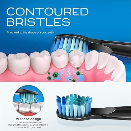 10 Pack Soft Bristle Toothbrush Replacement Heads for Fairywill D1 D3 D7