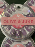 Lavender Iridescent Star Press On Nails - Instant Mani False Nails