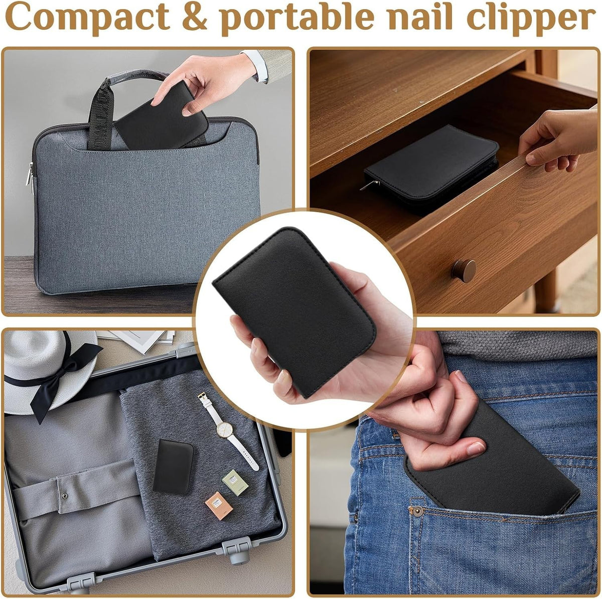 26-Piece Stainless Steel Nail Clipper & Manicure Pedicure Kit for Personal Care