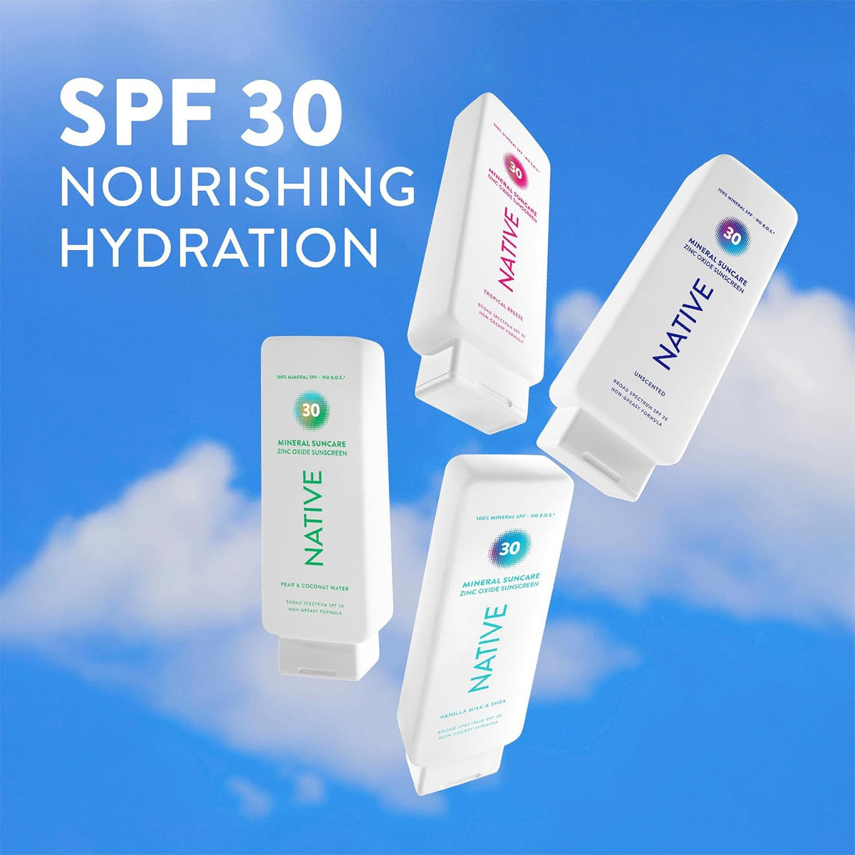Mineral Sunscreen Lotion SPF 30 with Pear & Coconut Water - 7 oz