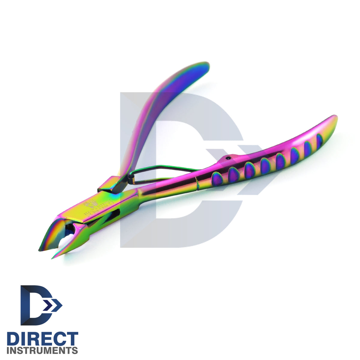 Titanium Coated Cuticle Nipper Clipper for Nail Care and Pedicure