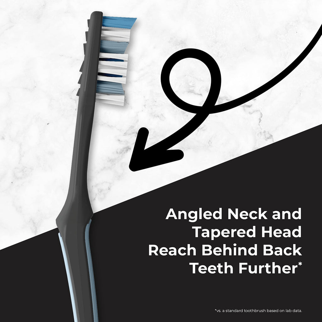 Soft Bristle Toothbrush Set with Protective Caps - 6 Count, Advanced Design