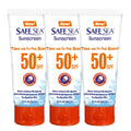 Anti-Jellyfish Sting Sunscreen Lotion SPF 50 - Reef Safe Water-Resistant 3.4 oz 3 Pack