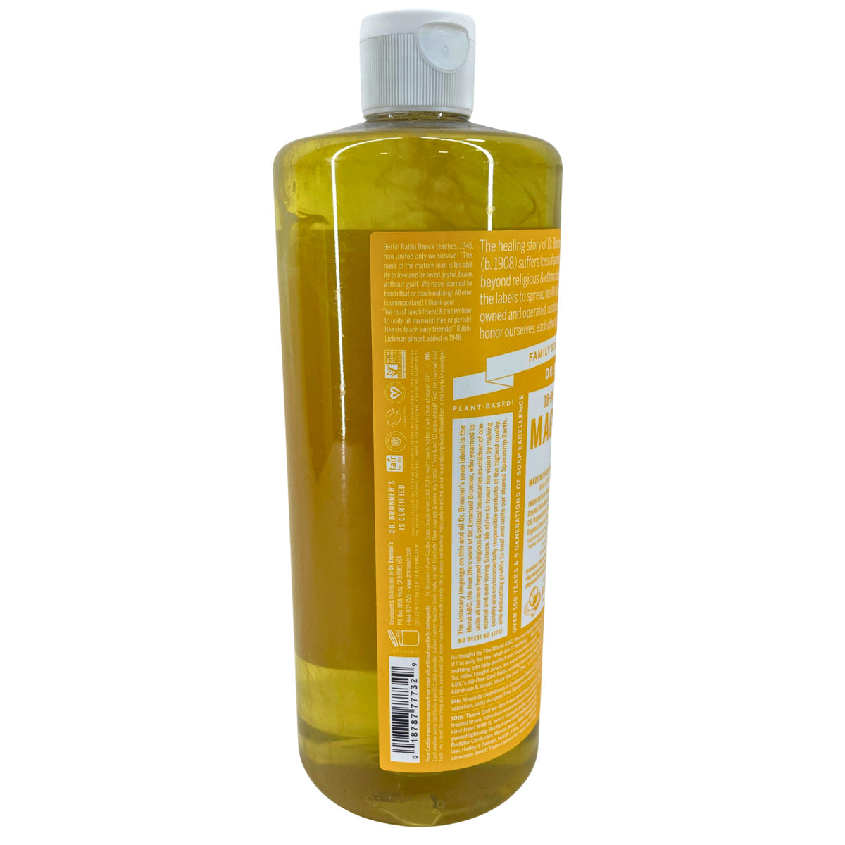 Dr. Bronner's 18-in-1 Pure Castile Citrus Soap 2 Pack, 32 fl oz