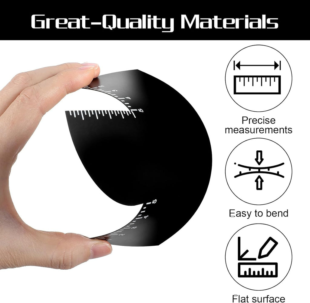 Professional Hairline Shaping Cards for Barbers - 2 Pcs Black T-Shaped Enhancement Tools
