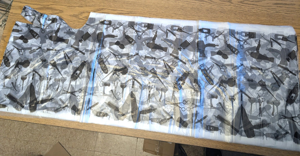 50PCS Disposable Hair Salon Capes and Gowns for Barbershops and Salons