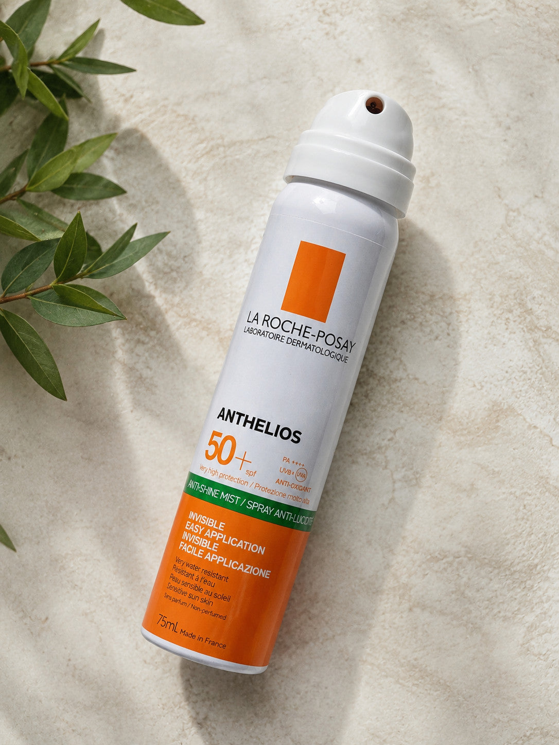 SPF 50 Invisible Sun Protection Spray Mist - Lightweight & Anti-Shine, 75ml