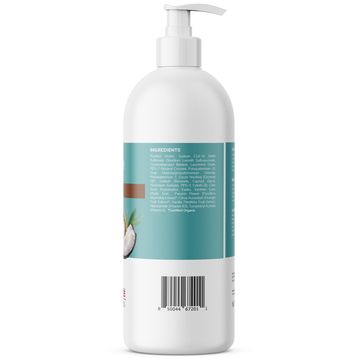 Coconut Body Wash for Hydrating & Nourishing Skin - 16 oz