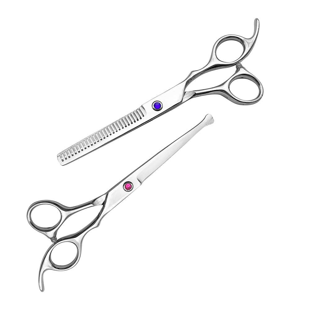 Kids Hair Cutting Scissors Set - 6.5 Inch Salon Barber Shears for Children & Adults