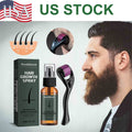 Beard Growth Kit with Serum and Derma Roller for Faster Facial Hair