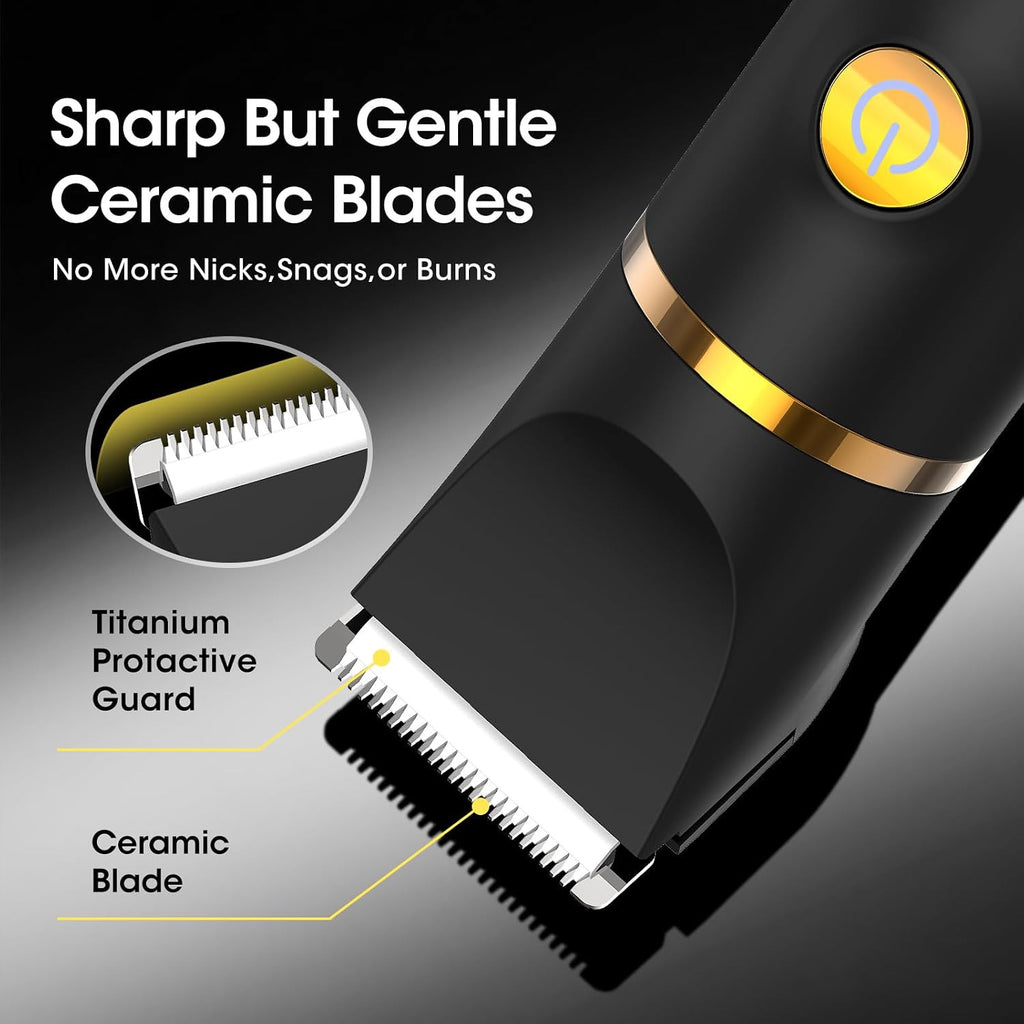 Men's 3-in-1 Body Hair Trimmer Grooming Kit Waterproof & Rechargeable