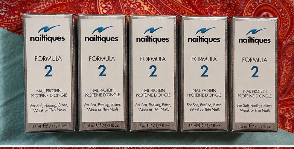 Nailtiques Formula 2 Protein Nail Treatment - 5 Pack, 0.5oz Each