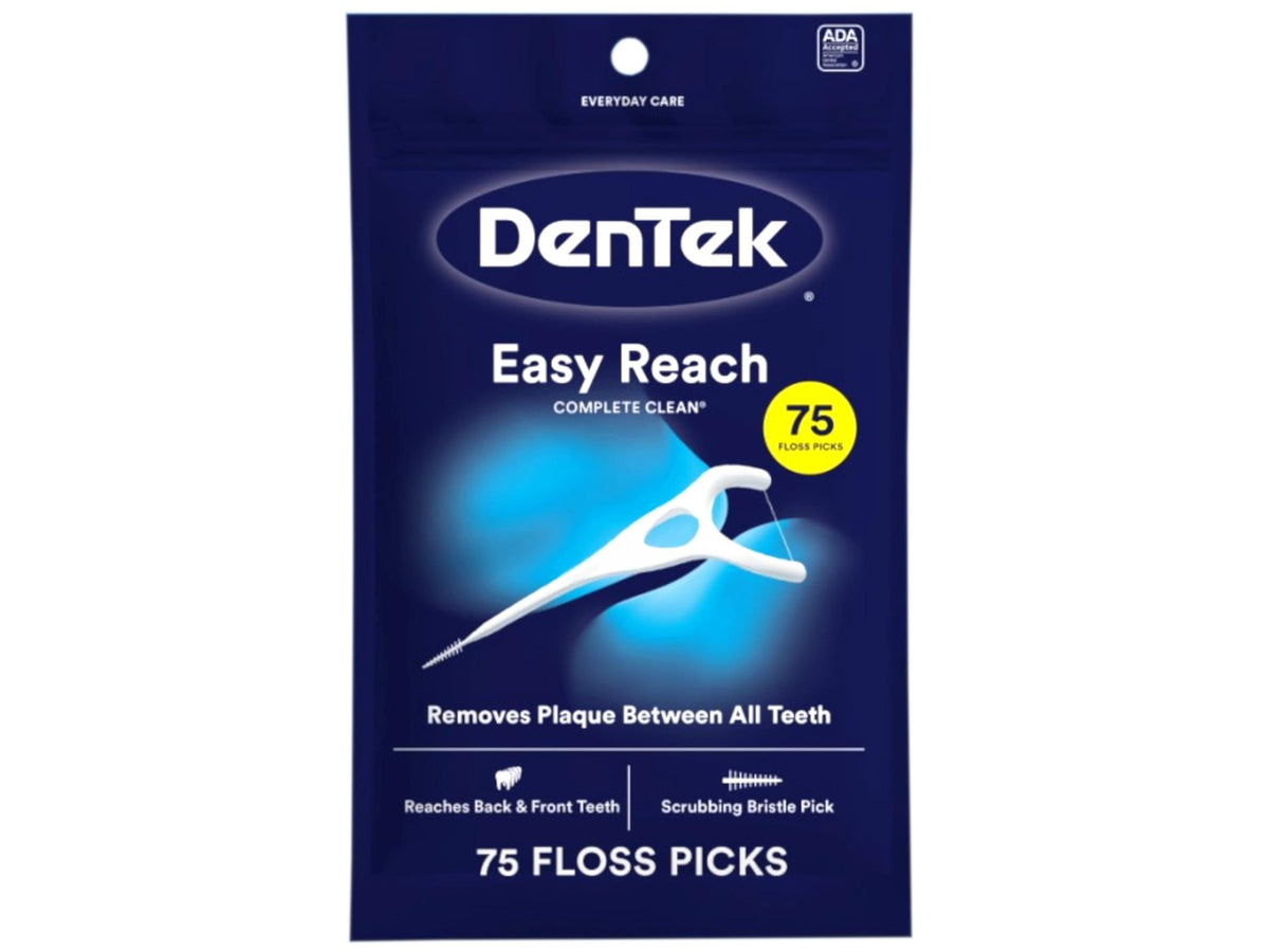 Dental Floss Picks, Easy Reach Complete Clean with Mint Flavor - Pack of 3