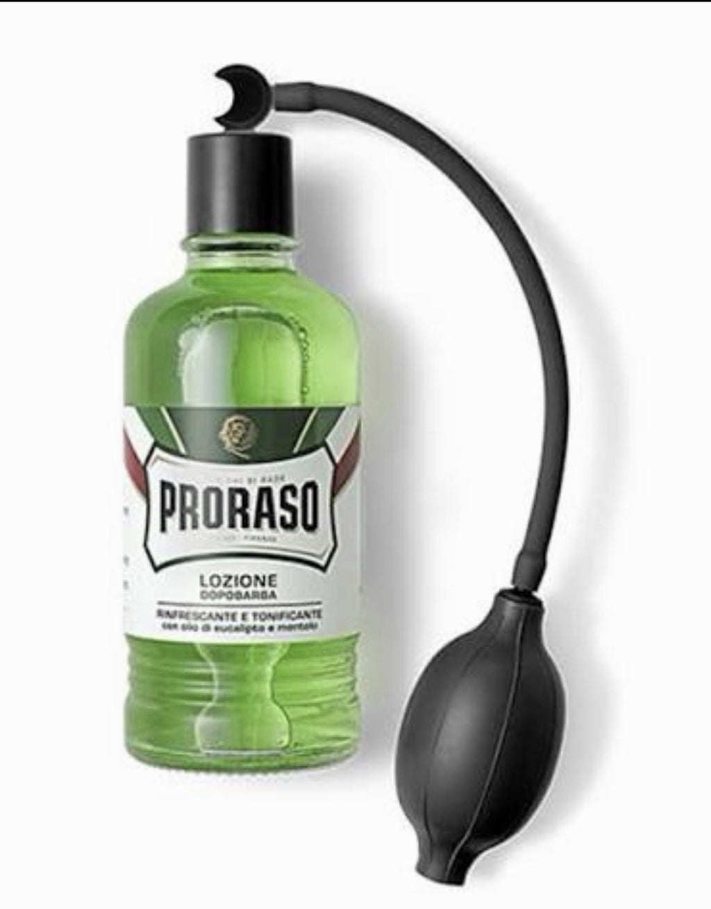 Proraso Aftershave Lotion Green Eucalyptus Menthol 400ml with Atomizer
