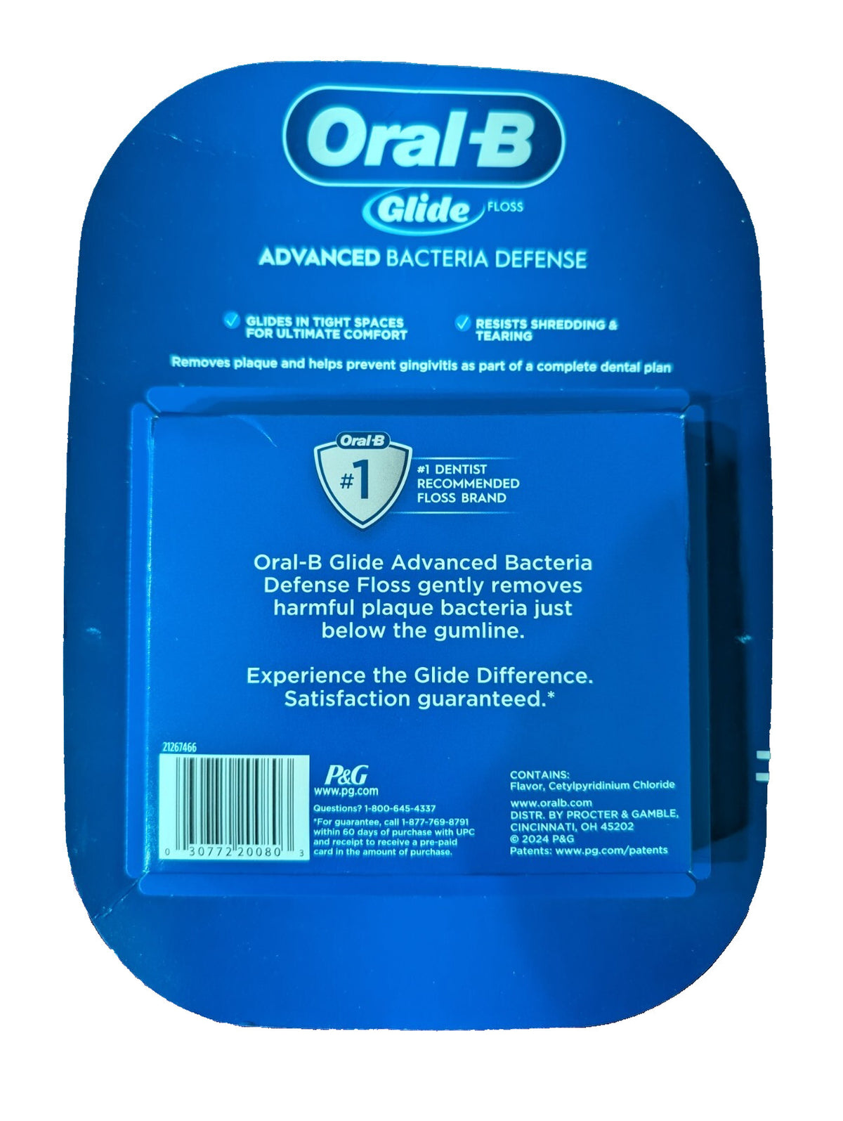 Dental Floss with Mint Flavor - Advanced Bacteria Defense 6-Pack 44m