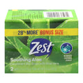 Zest Soothing Aloe Vera Deodorant Bar Soap - 2 Pack
