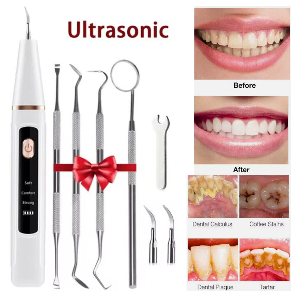 Electric Ultrasonic Dental Scaler for Teeth Tartar & Plaque Removal