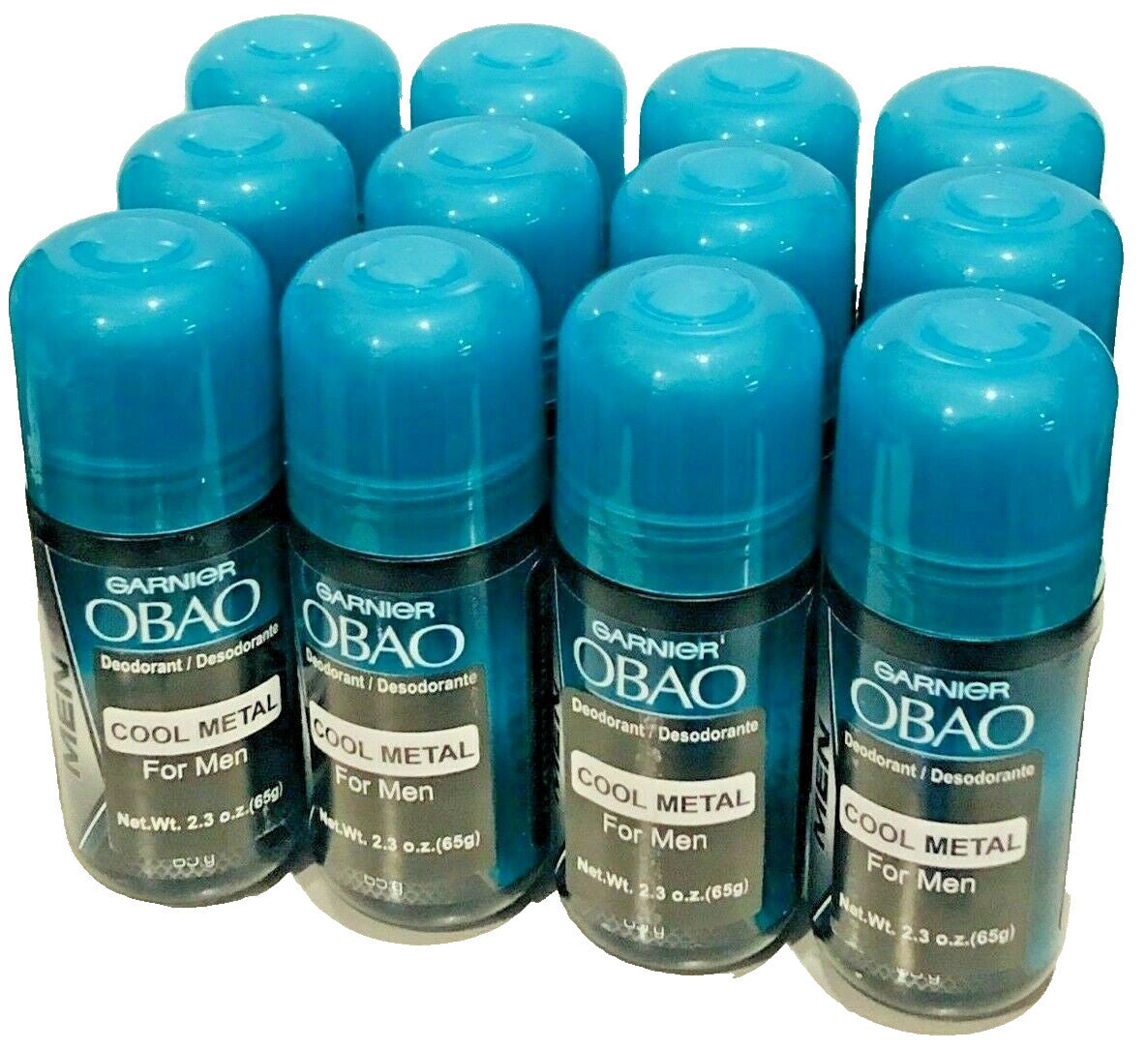 Garnier Obao Cooling Metal Deodorant Stick 2.3 Oz - 12 Pack for Men