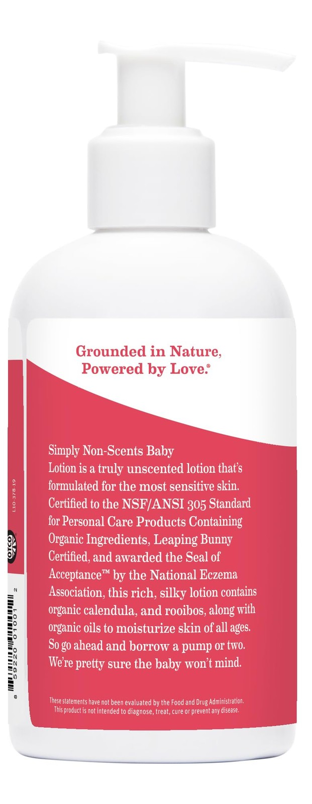Unscented Baby Lotion for Dry Skin 8 oz - Organic & Hypoallergenic