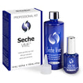 Fast Dry Gel Effect Top Coat - High Shine Nail Polish Refill Kit 4oz + 0.5oz