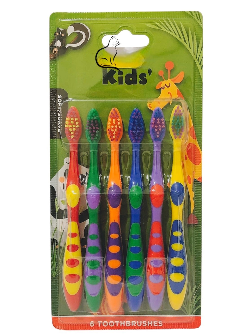 Kids Soft Bristle Toothbrush Pack of 12 - Toddler Friendly Multi Color Oral Care