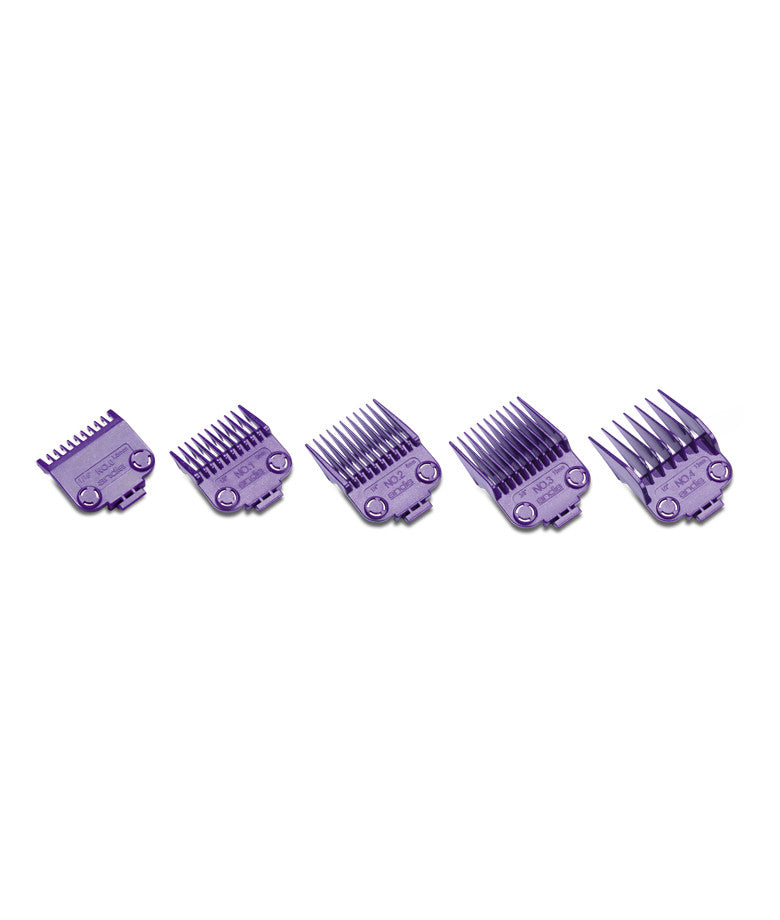 Dual Magnet Small Hair Clipper Comb Set for Accurate Hair Cutting - 5 Sizes