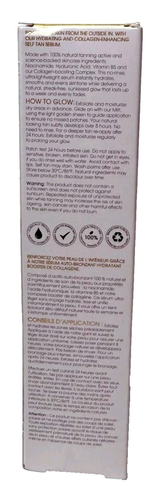 Self Tan Body Serum with Niacinamide & Collagen - Hydrating Sunless Tan, 6.7 fl oz