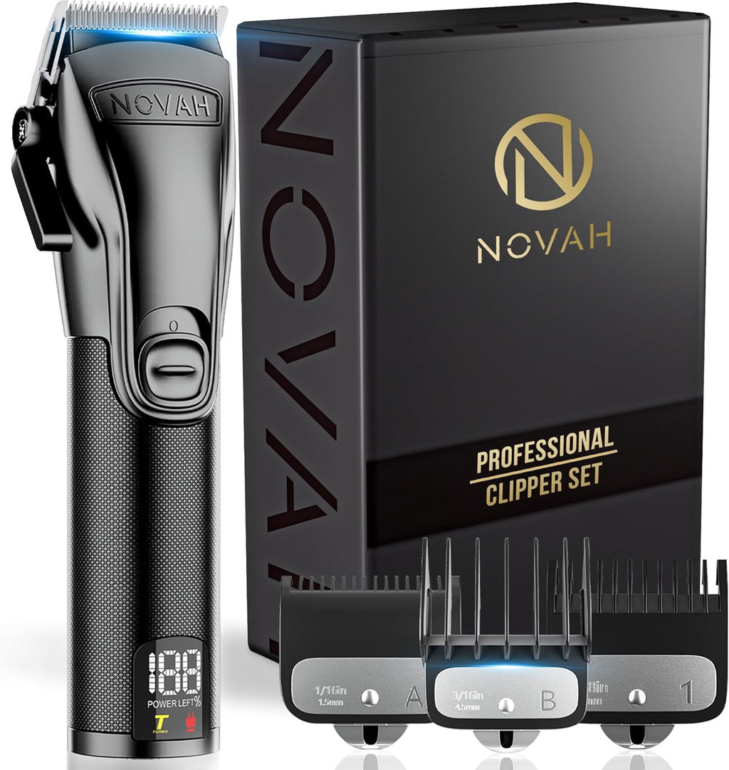 Professional Hair Clippers for Men - Rechargeable Barber Grooming Kit
