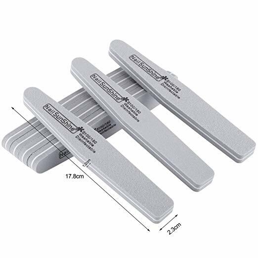 10-Pack Double-Sided Nail Files 100/180 Grit Emery Boards Professional