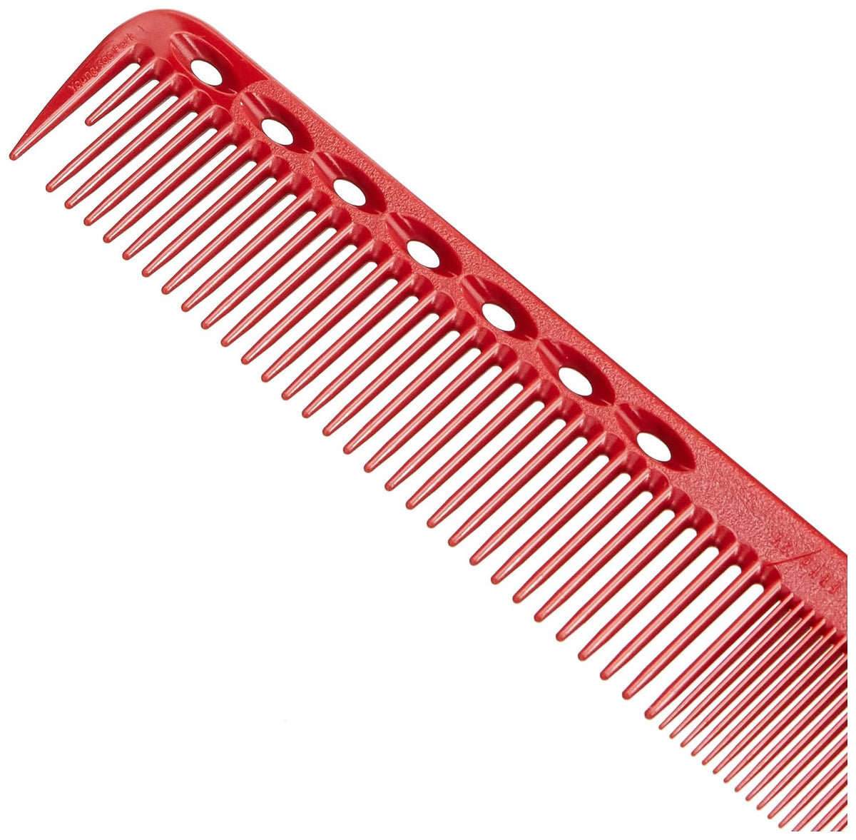Fine Tooth Cutting Comb - Red Hair Styling Tool for Hairdressers