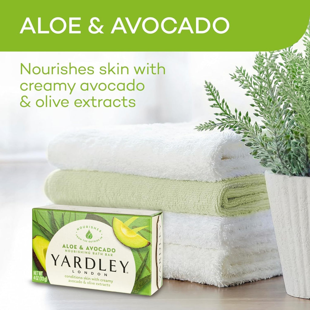 Aloe & Avocado Nourishing Bath Soap Bar - Moisturizing Natural Skincare