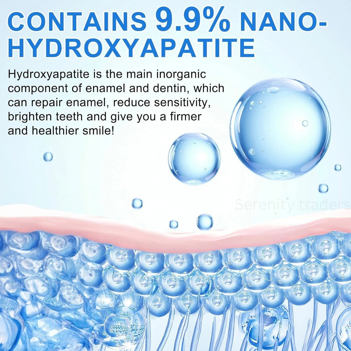 Hydroxyapatite Toothpaste 4.23 Oz - Enamel Repair Natural Whitening Fluoride-Free