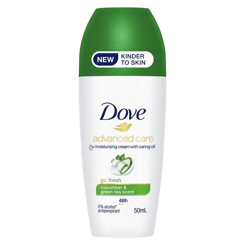 Dove Cucumber Roll-On Deodorant 6 Pack - 50mL Antiperspirant & Fresh Scent