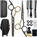 Professional Hairdressing Scissors Set with Comb - 15 Pcs Barber & Stylist Tool Kit