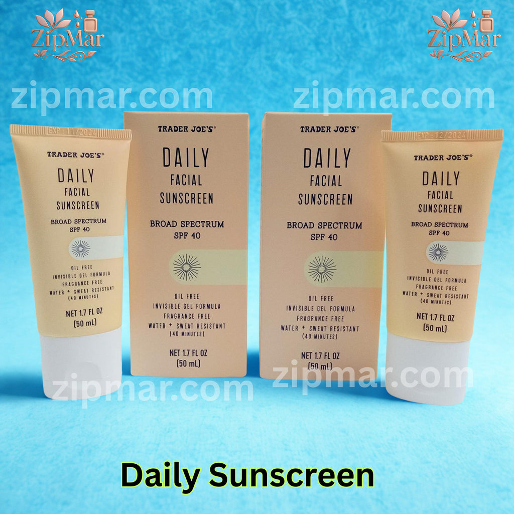 Facial Sunscreen SPF 40 - Broad Spectrum, Oil-Free, Water-Resistant, 2 Pack